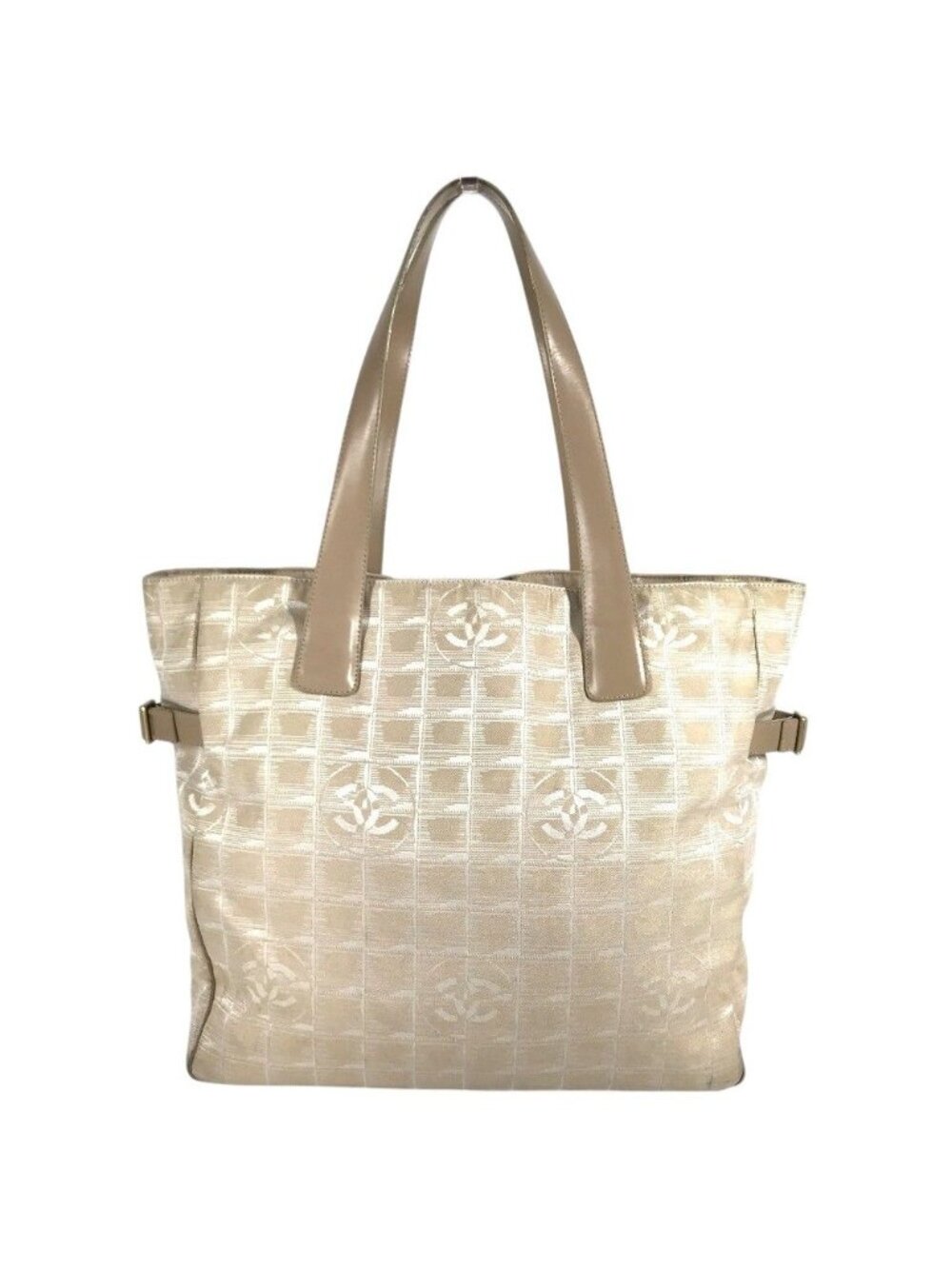 Chanel Tote New Travel Line GM Nylon Beige